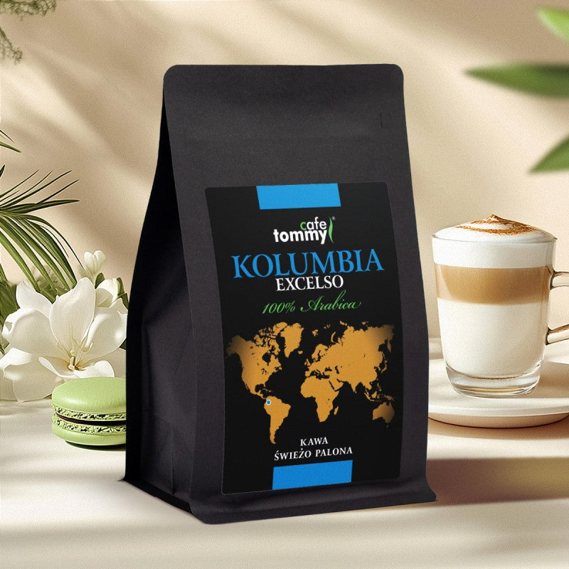 Kawa Kolumbia Excelso ziarnista 25 kg Świeżo Palona